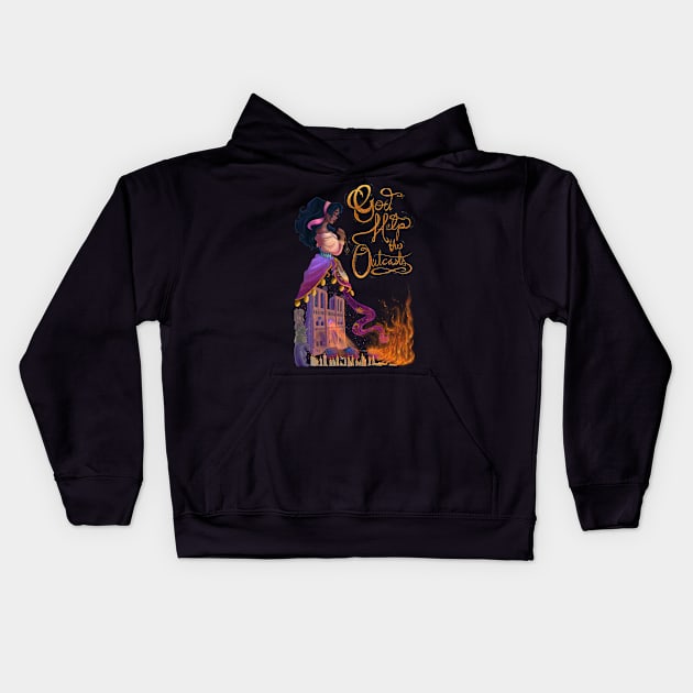 God Help The Outcasts... Kids Hoodie by Wingedwarrior